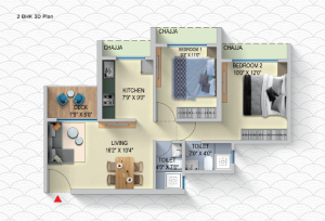 A Wing (1st to 7th floor plan)