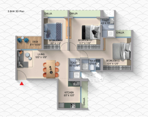 B Wing (3rt to 6th floor plan)